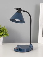 УЦЕНКА Настольная лампа «Парасоль» LED, от USB/АКБ 6 Вт сенсор 3000-6000 синий 14×10×37 см RISALUX - Фото 5