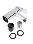 УЦЕНКА Смеситель для раковины ZEIN Z3714, однорычажный, длина излива 12 см, пластик, хром - Фото 5