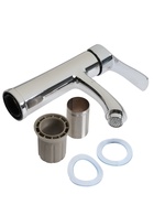 УЦЕНКА Смеситель для раковины ZEIN Z3692, однорычажный, высота излива 9 см, хром - Фото 5