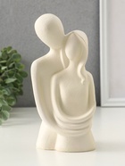 Бюст полистоун «Влюблённые - объятия», песочный, 9×7.5×19.5 см - Фото 1