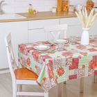 УЦЕНКА Клеёнка на стол на нетканой основе Доляна, ширина 137 см, общая толщина 0.19 мм, рулон 18 м² - Фото 1