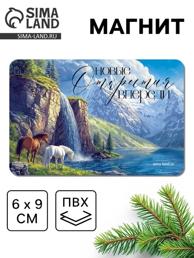 Магнит новогодний на холодильник «Новые открытия»