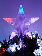 Ёлка светодиодная «Снежинки» 60 см, диаметр нижнего яруса 35 см, 55 веток, мигание, свечение мульти - Фото 2