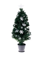 Ёлка светодиодная «Снежинки» 90 см, диаметр нижнего яруса 45 см, 80 веток, мигание, свечение мульти - Фото 6