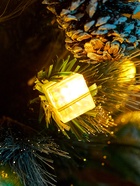 Ёлка светодиодная «Пушистая» 120 см, диаметр нижнего яруса 70 см, 100 веток, 8 режимов, свечение тёплое белое - Фото 5