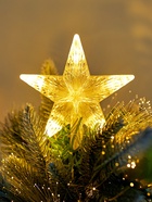 Ёлка светодиодная «Пушистая» 120 см, диаметр нижнего яруса 70 см, 100 веток, 8 режимов, свечение тёплое белое - Фото 6