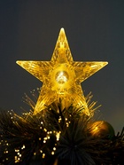 Ёлка светодиодная «Пушистая» 150 см, диаметр нижнего яруса 85 см, 137 веток, 8 режимов, свечение тёплое белое - Фото 2