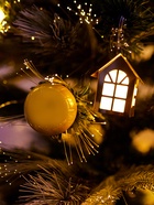 Ёлка светодиодная «Пушистая» 180 см, диаметр нижнего яруса 95 см, 185 веток, 8 режимов, свечение тёплое белое - Фото 2