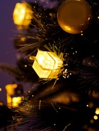 Ёлка светодиодная «Пушистая» 180 см, диаметр нижнего яруса 95 см, 185 веток, 8 режимов, свечение тёплое белое - Фото 3