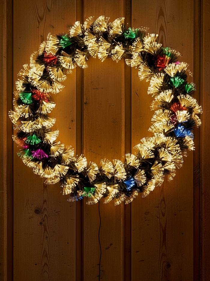 Хвойная гирлянда светодиодная «Вспышки» 200 см, автопереключение