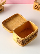 Хлебница - батонница с крышкой «Деревенька», 23×16×11 см, береста - Фото 4