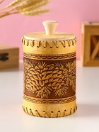 Туес шитый «Шишки», банка для хранения, береста - фото 58055003