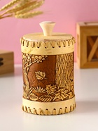 Туес шитый «Осень», банка для хранения, береста - Фото 2