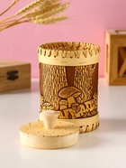 Туес шитый «Осень», банка для хранения, береста - Фото 5