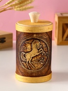 Туес «Конь вороной», банка для хранения, береста - Фото 3