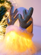 Фигура текстиль «Гном белая шапочка» 33 см, 1 LED, от батареек AG10×3, свечение тёплое белое - Фото 4