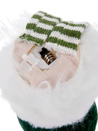 Фигура текстиль «Гном зеленая шапочка» 33 см, 1 LED, от батареек AG10×3, свечение тёплое белое - фото 61084118