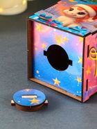 Деревянная копилка для денег «Лошадка новогодняя. Все сбудется», куб, 10×10×10 см, (набор 7 деталей) - Фото 7