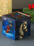 Деревянная копилка для денег «Богатства в дом. Новый год», куб, 10×10×10 см, (набор 7 деталей) - фото 7364514