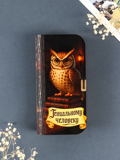 Купюрница подарочная «Гениальному человеку», 17×8.5 см