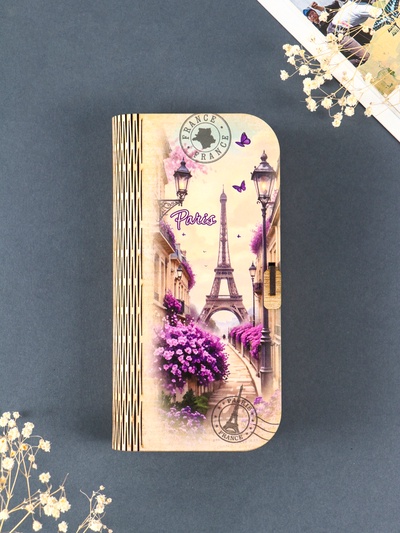 Купюрница подарочная «Париж», 17×8.5 см