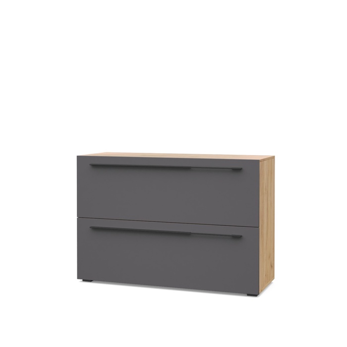 Тумба под ТВ «Стоун С81», 1100×460×820 мм, цвет дуб золотой/графит - Фото 1