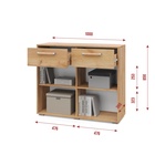 Комод напольный «Флорида Ф42», 1000×360×850 мм, цвет дуб золотой/графит 10895938 - фото 3855399