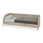 Кровать односпальная «Оливия О81», 1900×800 мм, цвет серый дуб/белый - Фото 1