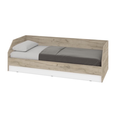 Кровать односпальная «Оливия О81», 1900×800 мм, цвет серый дуб/белый