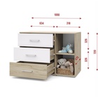 Комод напольный «Оливия О63», 1000×470×720 мм, цвет дуб серый/белый 10895943 - фото 3918964