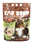 Наполнитель комкующийся растительный Wood Pellets, 5 л, CAT STEP - Фото 5