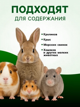 Сено луговое для грызунов и кроликов, 15 л, LITTLE VILLAGE-Triol