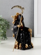 Фигурка полистоун «Скелет на троне с косой», 9×9×16.7 см - фото 58055410