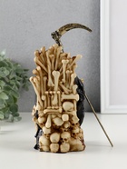 Фигурка полистоун «Скелет на троне с косой», 9×9×16.7 см - фото 58055411