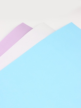 Бумага упаковочная крафт, двухсторонняя, «Облака», для упаковки подарков, 50?68 см±5% (комплект 6 шт)