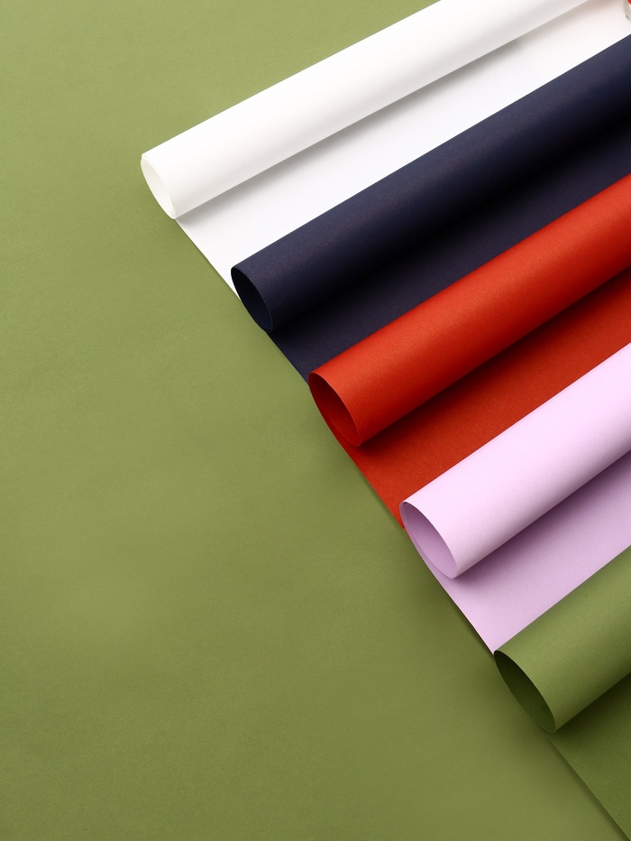 Бумага упаковочная крафт, двухсторонняя, "Микс №3", для упаковки подарков, набор 5 цветов, 50×68 см±5% - Фото 1