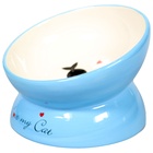 Миска Mr.Kranch керамическая для кошек на подставке 120 мл, голубая  (артикул 10913781)  большой выбор товаров оптом и в розницу по низким ценам с доставкой