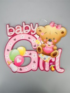 УЦЕНКА Декоративное украшение (подвеска) «Baby Girl» 30×25 см, цв. розовый - Фото 5