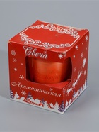 УЦЕНКА Ароматическая свеча в стакане «Апельсин и корица», 6.5×8 см, оранжевый - Фото 6