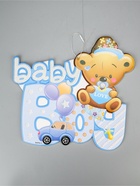 УЦЕНКА Декоративное украшение (подвеска) «Baby Boy» 28.5×26 см см, цв. голубой - Фото 3