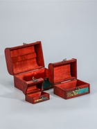 УЦЕНКА Шкатулка дерево сундучок(набор3 шт.) «Искусство», 19.5×14.5×12 см,15×10.5×9 см,10×6×7 см - Фото 6