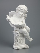 УЦЕНКА Фигура «Ангелочек с чашей» белый, 13×15×43 см 10942544