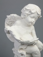 УЦЕНКА Фигура «Ангелочек с чашей» белый, 13×15×43 см 10942544