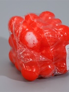 УЦЕНКА Свеча декоративная «Бабл куб», 6 см, красная - Фото 4