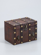 УЦЕНКА Шкатулка сундук дерево «Лев. С заклёпками» коричневая 21.8×15.5×15 см - Фото 5