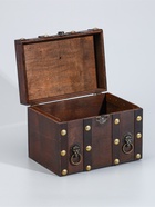 УЦЕНКА Шкатулка сундук дерево «Лев. С заклёпками» коричневая 21.8×15.5×15 см - Фото 6