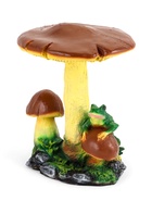 Садовая фигура из полистоуна «Гриб тройной с лягушкой», h=35 см - Фото 1