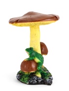 Садовая фигура из полистоуна «Гриб тройной с лягушкой», h=35 см - Фото 6