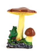 Садовая фигура из полистоуна «Гриб тройной с лягушкой», h=35 см 10942103