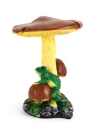 Садовая фигура из полистоуна «Гриб тройной с лягушкой», h=35 см 10942103